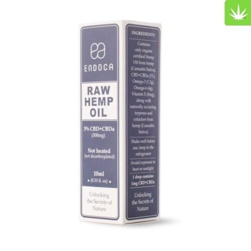 Order RAW Hemp Oil Drops 300mg CBD + CBDa (3%) Online Canada - Image 2
